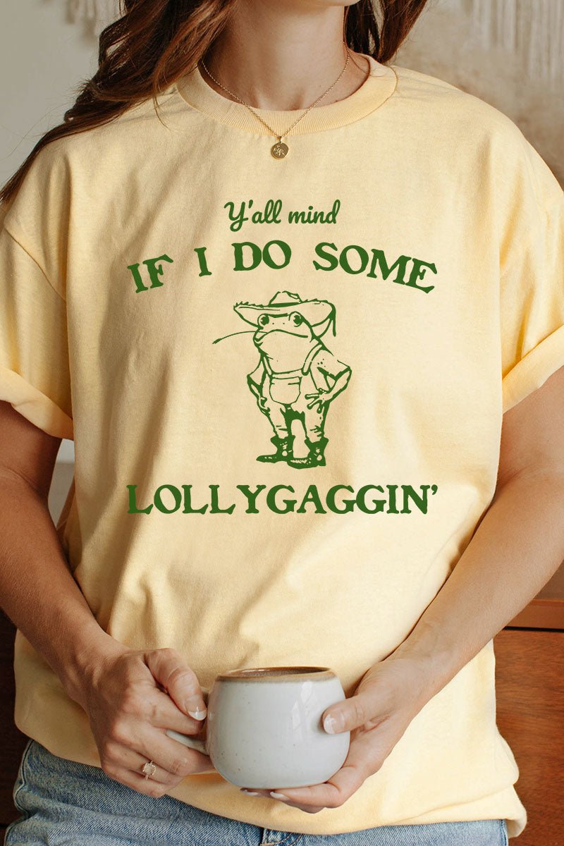 Lollygaggin' Short Sleeve Relaxed Fit T-Shirt | Wholesale Accessory Market