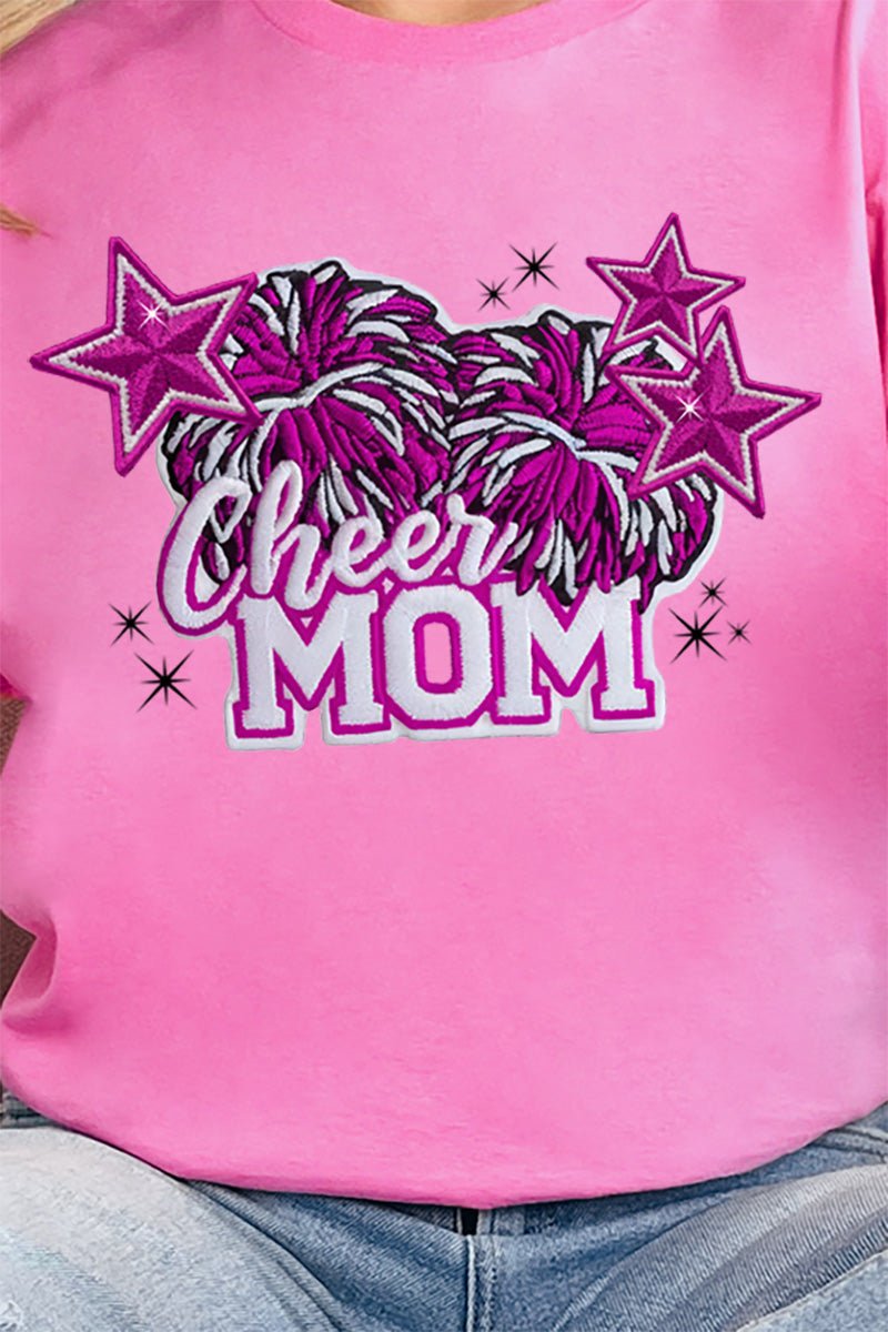 Pink Cheer Mom Short Sleeve Relaxed Fit T - Shirt - Wholesale Accessory Market