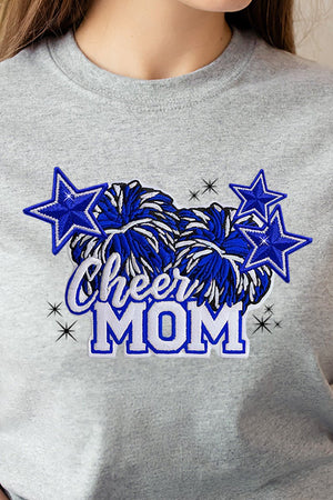 Royal Blue Cheer Mom Short Sleeve Relaxed Fit T - Shirt - Wholesale Accessory Market