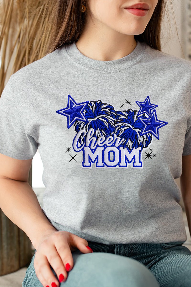 Royal Blue Cheer Mom Short Sleeve Relaxed Fit T - Shirt - Wholesale Accessory Market