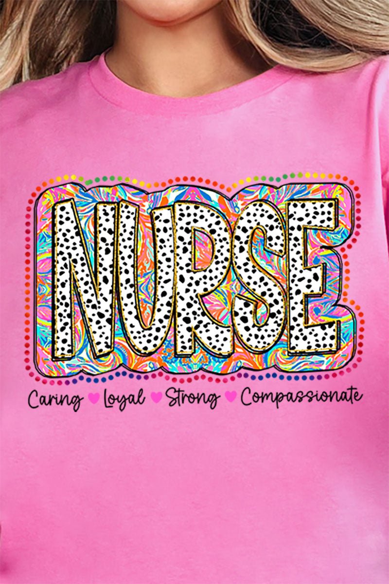 Caring & Loyal Nurse Short Sleeve Relaxed Fit T - Shirt - Wholesale Accessory Market