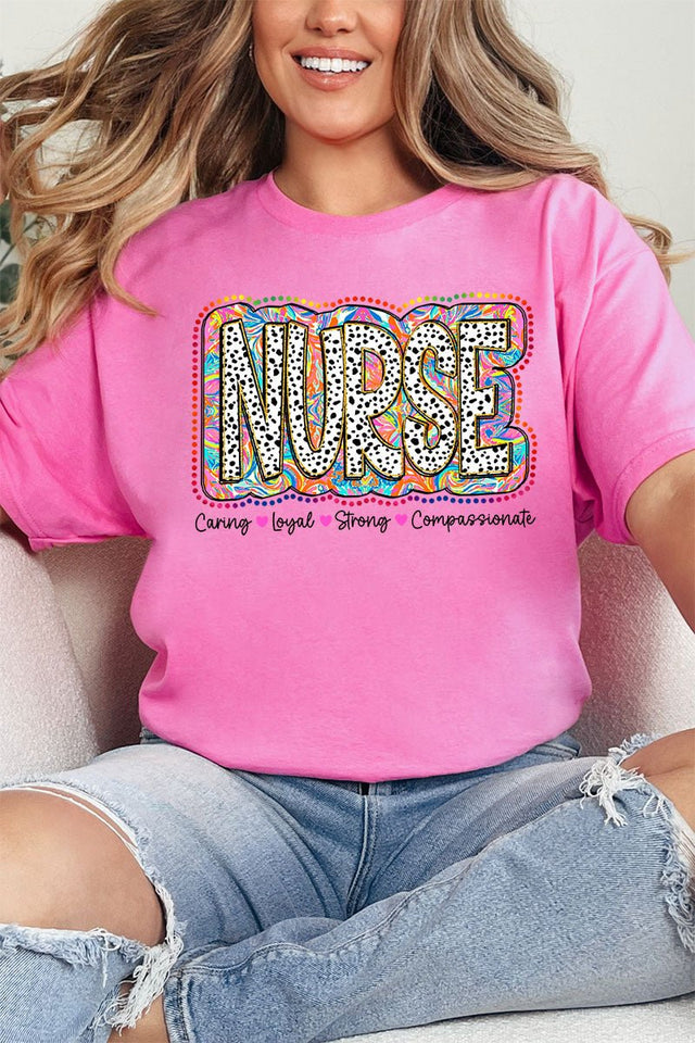 Caring & Loyal Nurse Short Sleeve Relaxed Fit T - Shirt - Wholesale Accessory Market