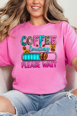 Coffee Loading Please Wait Short Sleeve Relaxed Fit T-Shirt - Wholesale Accessory Market