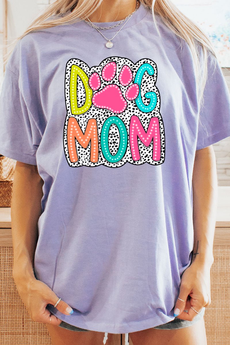 Dalmatian Dots Dog Mom Short Sleeve Relaxed Fit T-Shirt - Wholesale Accessory Market