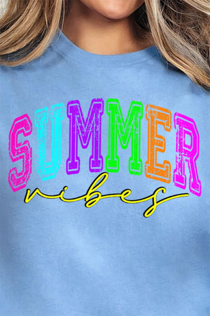 Neon Summer Vibes Short Sleeve Relaxed Fit T-Shirt - Wholesale Accessory Market