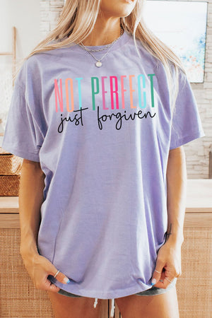 Not Perfect Just Forgiven Short Sleeve Relaxed Fit T - Shirt - Wholesale Accessory Market