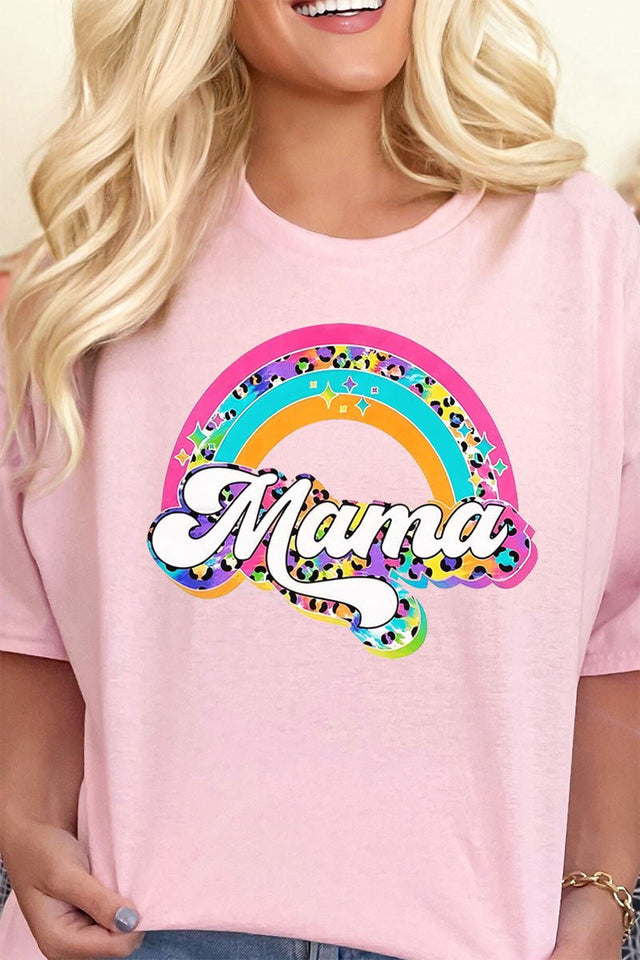 Colorful Rainbow Mama Short Sleeve Relaxed Fit T-Shirt - Wholesale Accessory Market