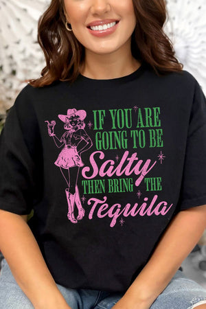 Cowgirl And Tequila Short Sleeve Relaxed Fit T-Shirt - Wholesale Accessory Market