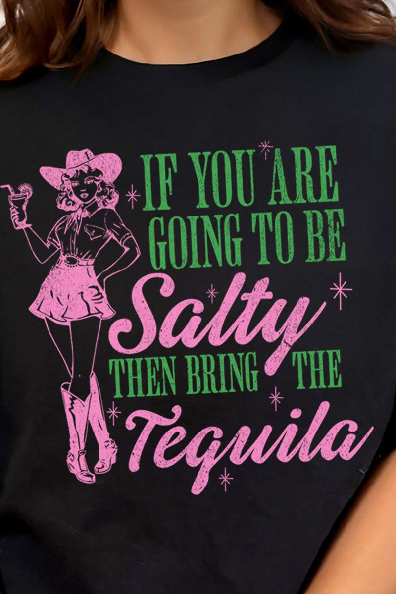 Cowgirl And Tequila Short Sleeve Relaxed Fit T-Shirt - Wholesale Accessory Market