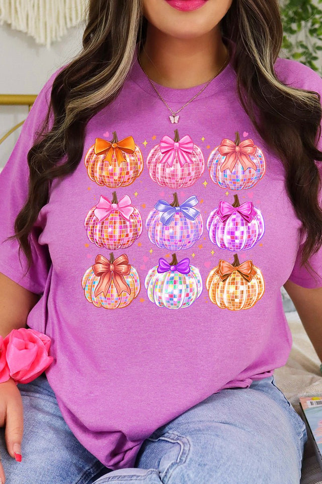 Disco Pumpkin Bunch Short Sleeve Relaxed Fit T-Shirt - Wholesale Accessory Market