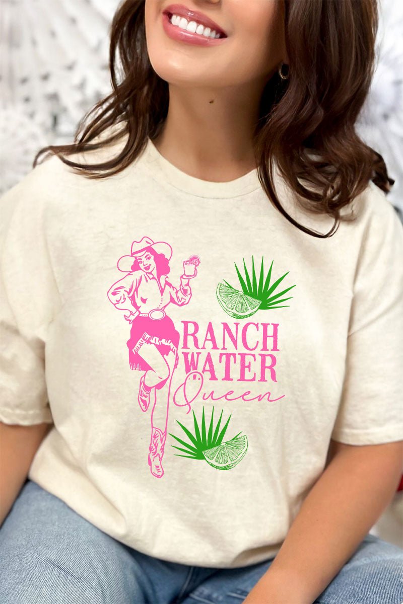 Ranch Water Queen Short Sleeve Relaxed Fit T-Shirt - Wholesale Accessory Market