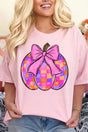 Checkered Charm Pumpkin Short Sleeve Relaxed Fit T-Shirt - Wholesale Accessory Market