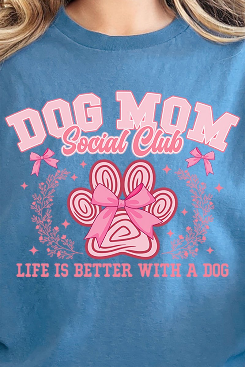 Dog Mom Social Club Short Sleeve Relaxed Fit T - Shirt - Wholesale Accessory Market