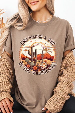 God Makes A Way Short Sleeve Relaxed Fit T-Shirt - Wholesale Accessory Market