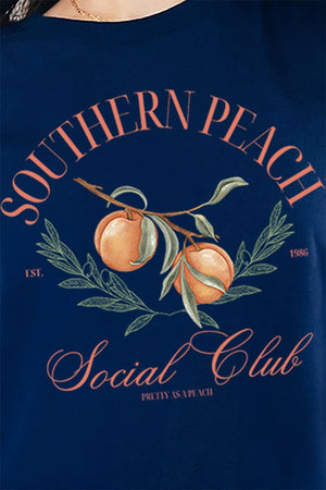 Southern Peach Social Club Short Sleeve Relaxed Fit T - Shirt - Wholesale Accessory Market