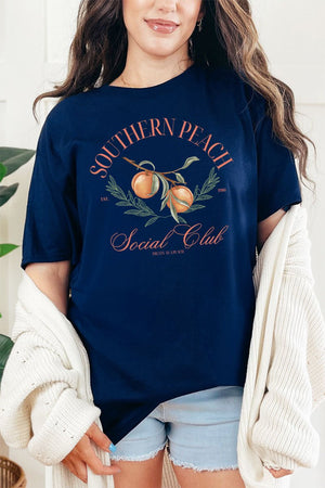 Southern Peach Social Club Short Sleeve Relaxed Fit T - Shirt - Wholesale Accessory Market