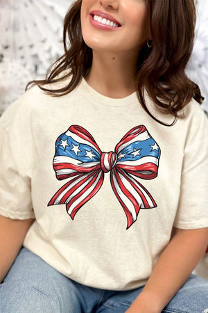 Coquette USA Bow Short Sleeve Relaxed Fit T-Shirt - Wholesale Accessory Market