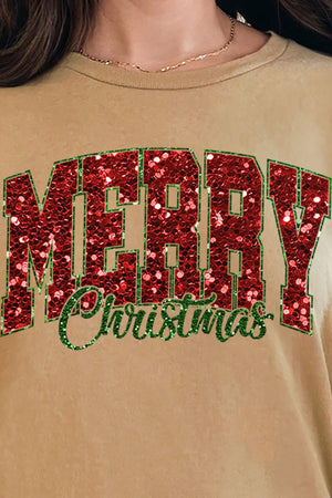 Glitz Merry Christmas Short Sleeve Relaxed Fit T-Shirt - Wholesale Accessory Market