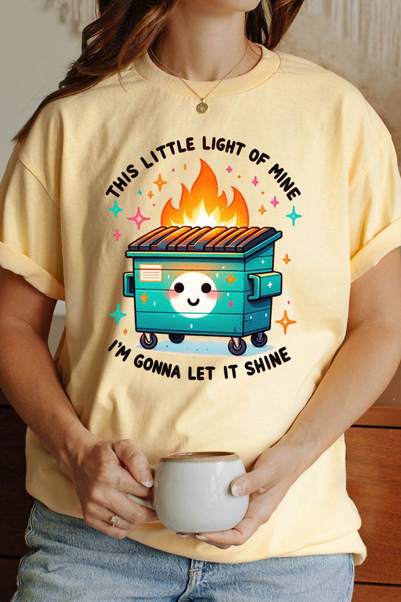 This Little Light Of Mine Short Sleeve Relaxed Fit T - Shirt - Wholesale Accessory Market