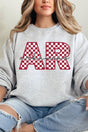 Arkansas Checkered Unisex NuBlend Crew Sweatshirt - Wholesale Accessory Market