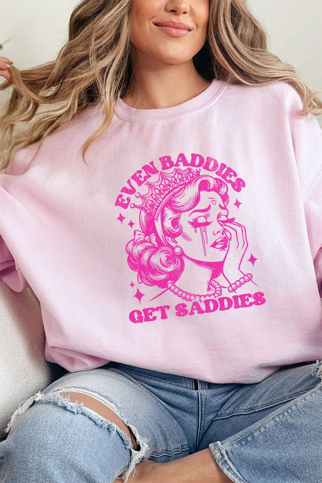 Baddies Get Saddies Unisex NuBlend Crew Sweatshirt - Wholesale Accessory Market