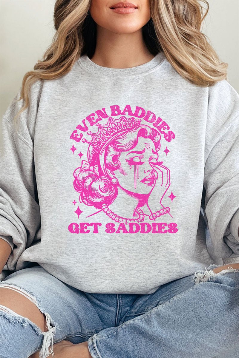 Baddies Get Saddies Unisex NuBlend Crew Sweatshirt - Wholesale Accessory Market