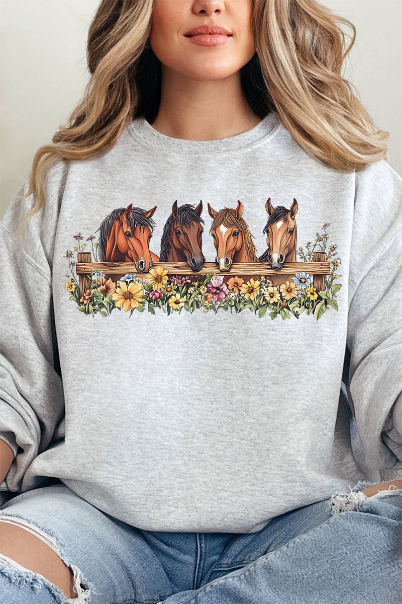 Blooming Hooves Unisex NuBlend Crew Sweatshirt - Wholesale Accessory Market