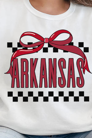 Bow Arkansas Check Unisex NuBlend Crew Sweatshirt - Wholesale Accessory Market