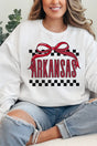 Bow Arkansas Check Unisex NuBlend Crew Sweatshirt - Wholesale Accessory Market