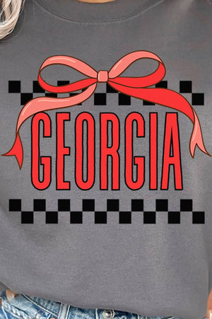 Bow Georgia Check Unisex NuBlend Crew Sweatshirt - Wholesale Accessory Market