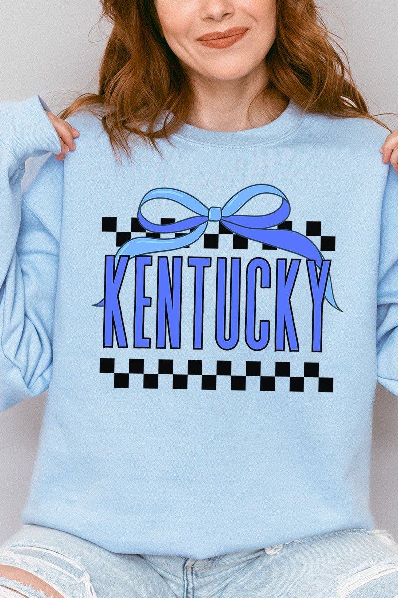 Bow Kentucky Check Unisex NuBlend Crew Sweatshirt - Wholesale Accessory Market