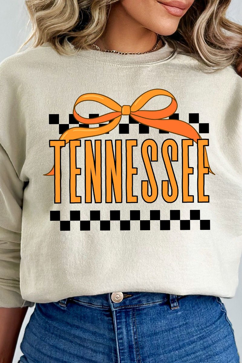 Bow Tennessee Check Unisex NuBlend Crew Sweatshirt - Wholesale Accessory Market