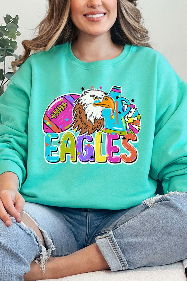 Bright Eagles Colorful Unisex NuBlend Crew Sweatshirt - Wholesale Accessory Market