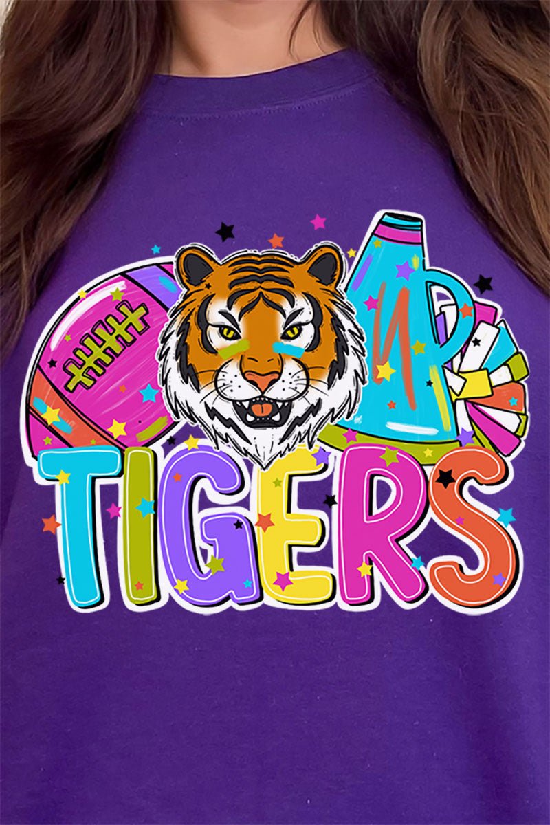 Bright Tigers Colorful Unisex NuBlend Crew Sweatshirt - Wholesale Accessory Market