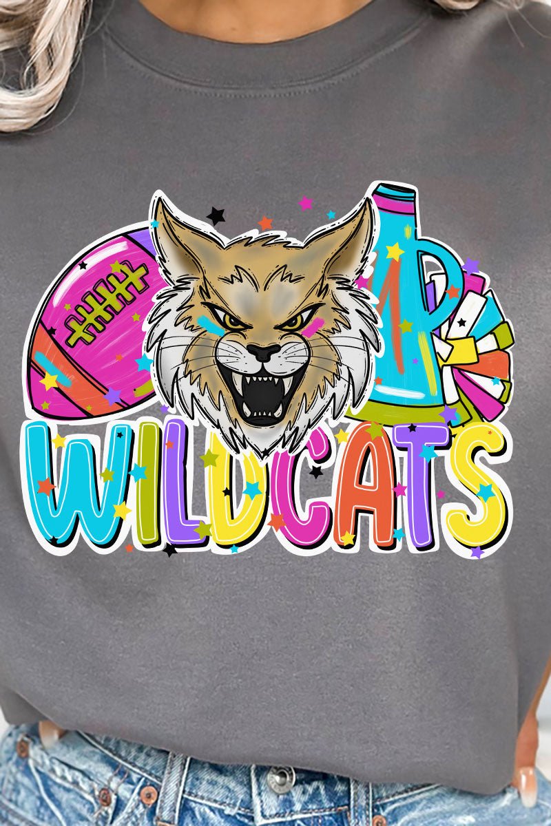 Bright Wildcats Colorful Unisex NuBlend Crew Sweatshirt - Wholesale Accessory Market