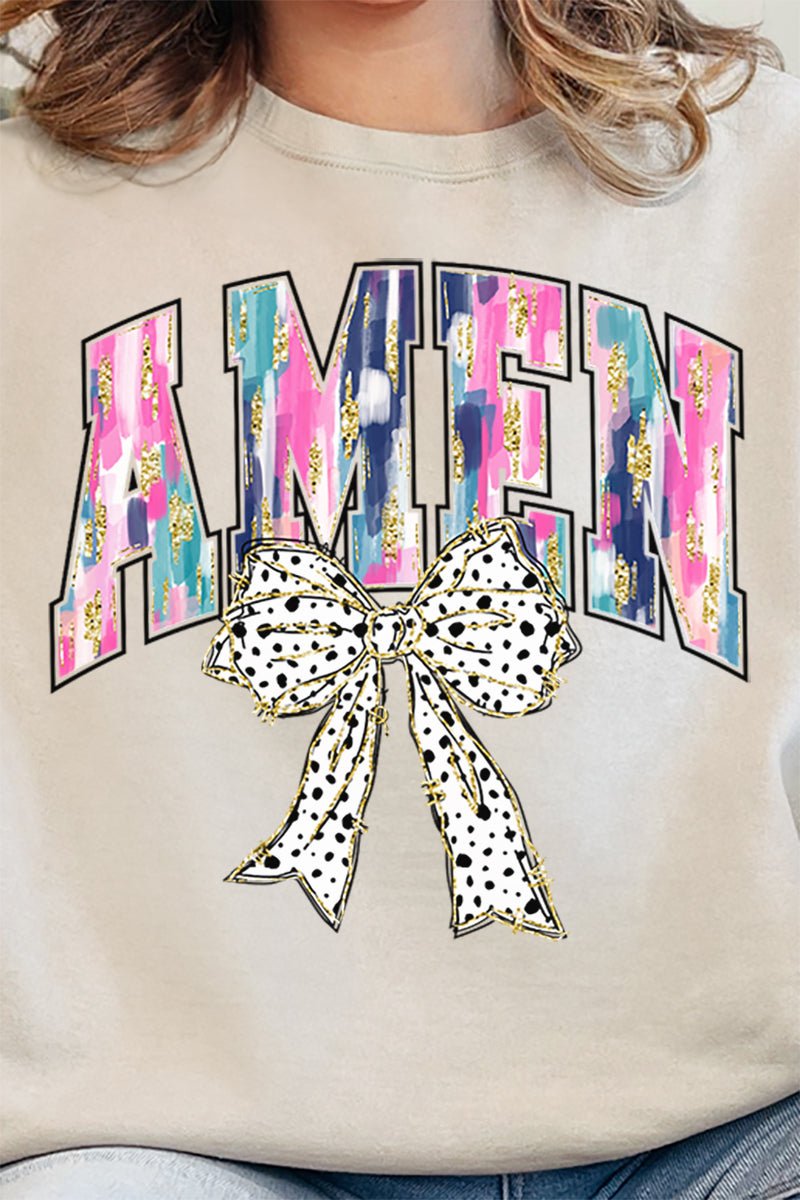 Brushed Amen Bow Unisex NuBlend Crew Sweatshirt - Wholesale Accessory Market