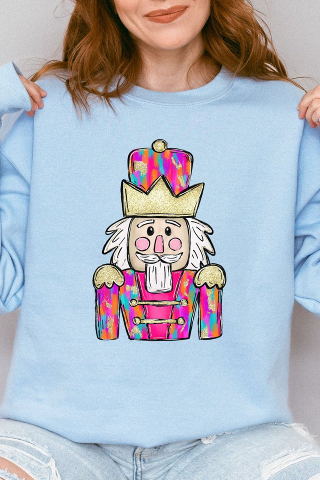 Brushed Colorful Nutcracker NuBlend Crew Sweatshirt - Wholesale Accessory Market