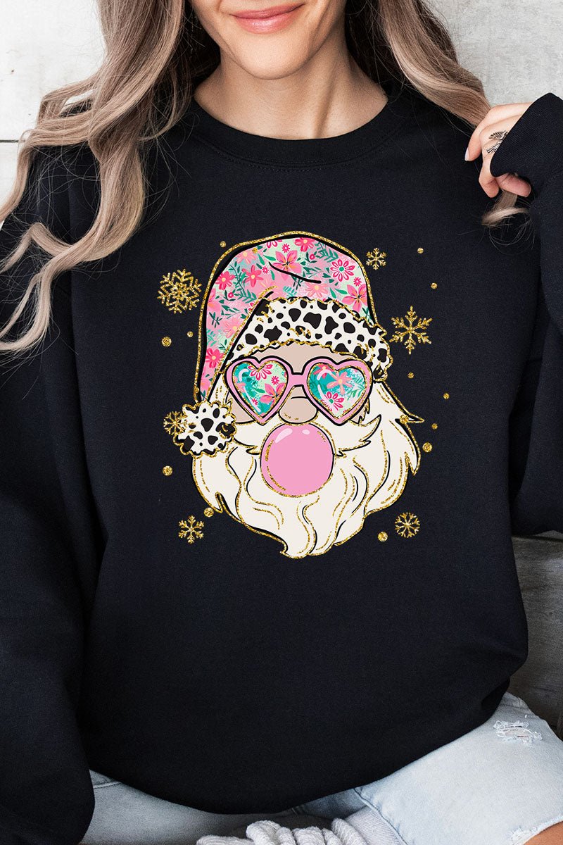 Bubble Preppy Blossom Santa Unisex NuBlend Crew Sweatshirt - Wholesale Accessory Market