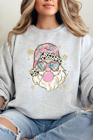 Bubble Preppy Blossom Santa Unisex NuBlend Crew Sweatshirt - Wholesale Accessory Market