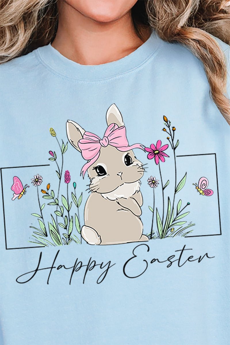 Bunny Girl Happy Easter Unisex NuBlend Crew Sweatshirt - Wholesale Accessory Market