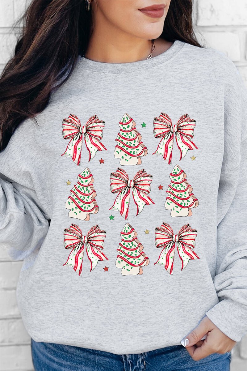 Cakes And Bows Christmas Unisex NuBlend Crew Sweatshirt - Wholesale Accessory Market