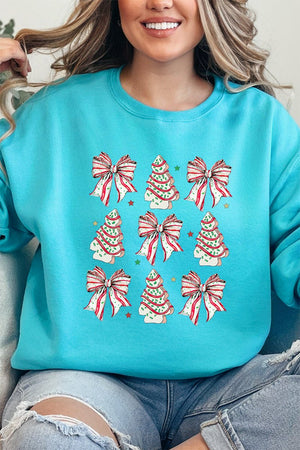 Cakes And Bows Christmas Unisex NuBlend Crew Sweatshirt - Wholesale Accessory Market