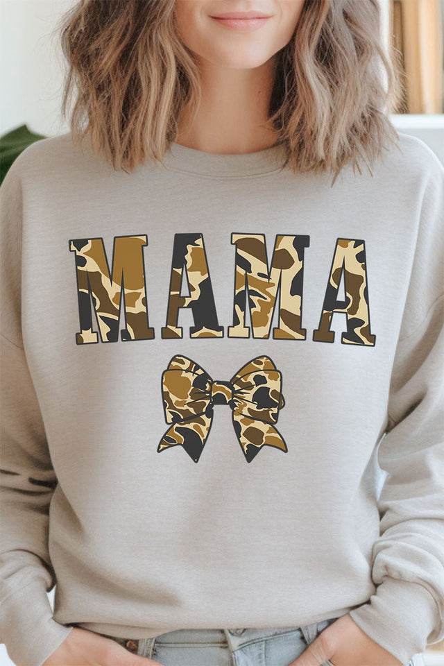 Camo Coquette Mama Unisex NuBlend Crew Sweatshirt - Wholesale Accessory Market