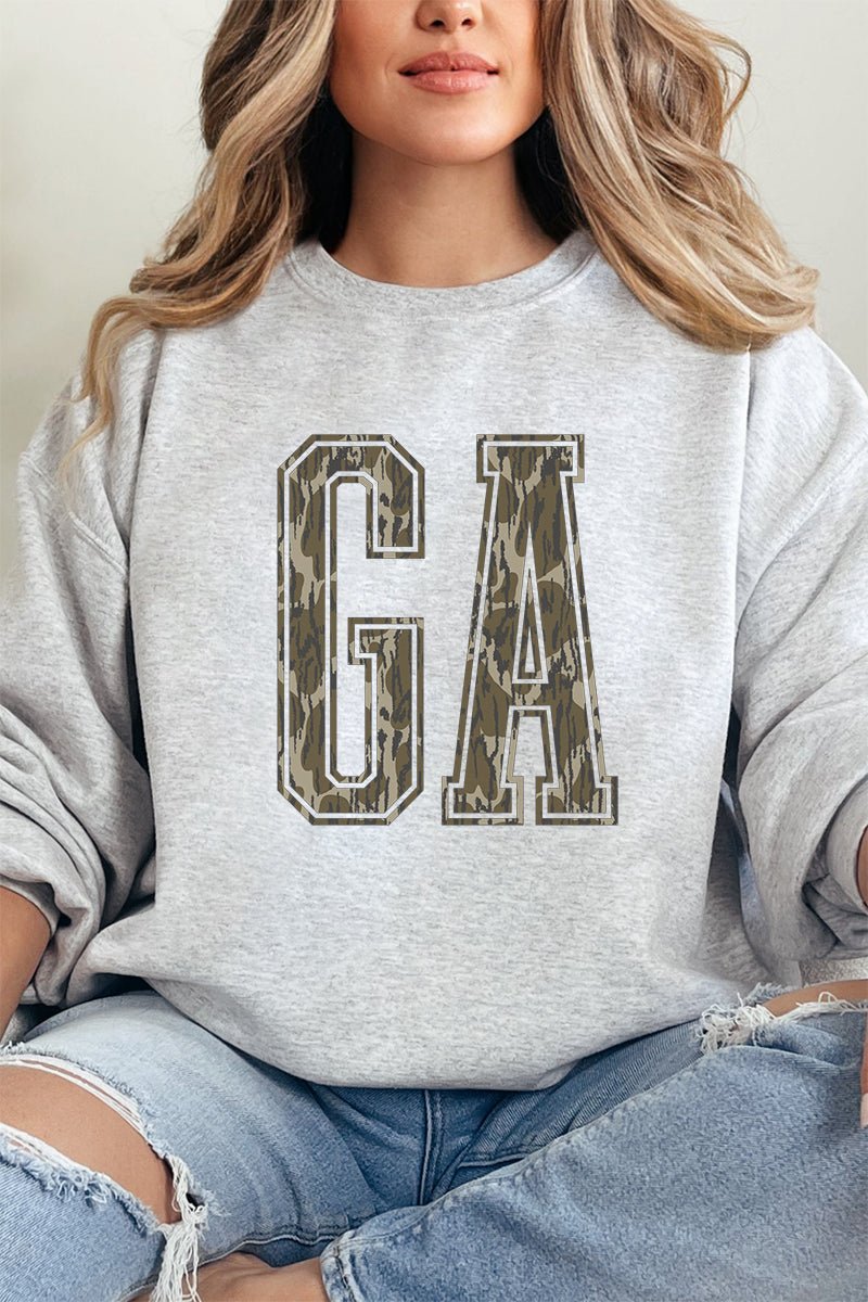 Camo GA Unisex NuBlend Crew Sweatshirt - Wholesale Accessory Market