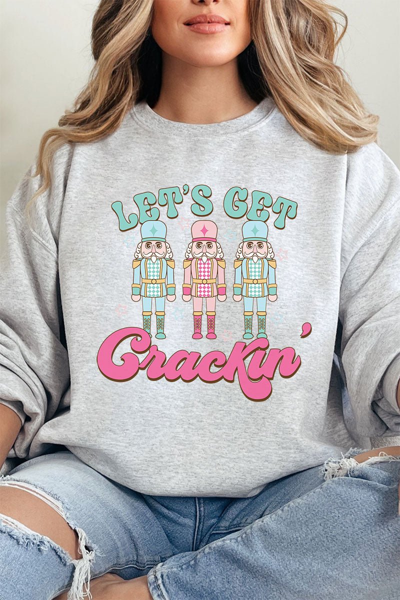 Christmas Let's Get Crackin' Unisex NuBlend Crew Sweatshirt - Wholesale Accessory Market