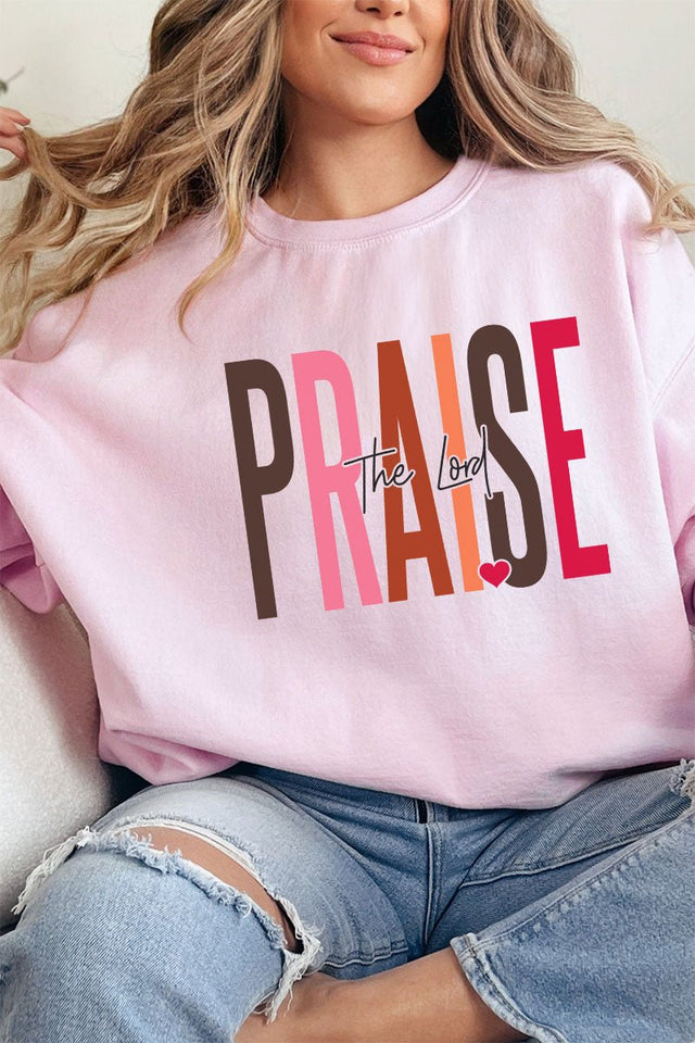 Colorblock Praise The Lord Unisex NuBlend Crew Sweatshirt - Wholesale Accessory Market