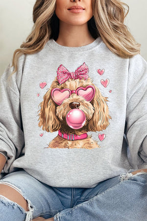 Doodle Dog Hearts Unisex NuBlend Crew Sweatshirt - Wholesale Accessory Market