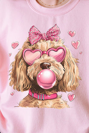 Doodle Dog Hearts Unisex NuBlend Crew Sweatshirt - Wholesale Accessory Market