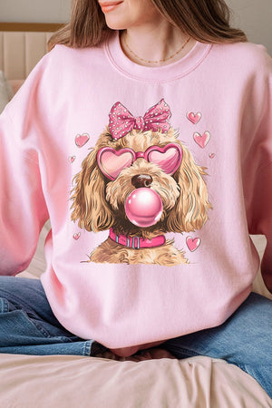 Doodle Dog Hearts Unisex NuBlend Crew Sweatshirt - Wholesale Accessory Market