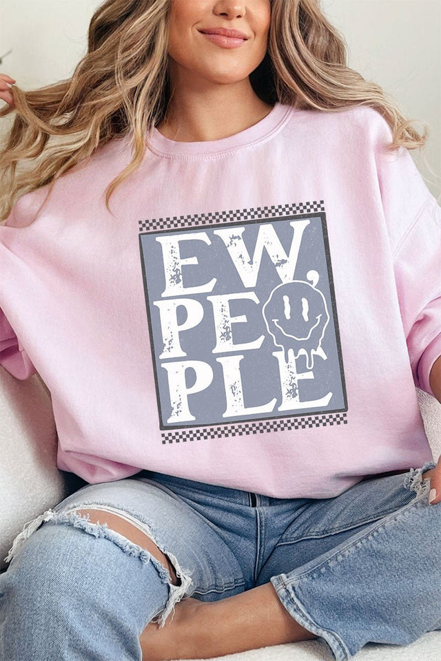 Ew People Checkered Unisex NuBlend Crew Sweatshirt - Wholesale Accessory Market